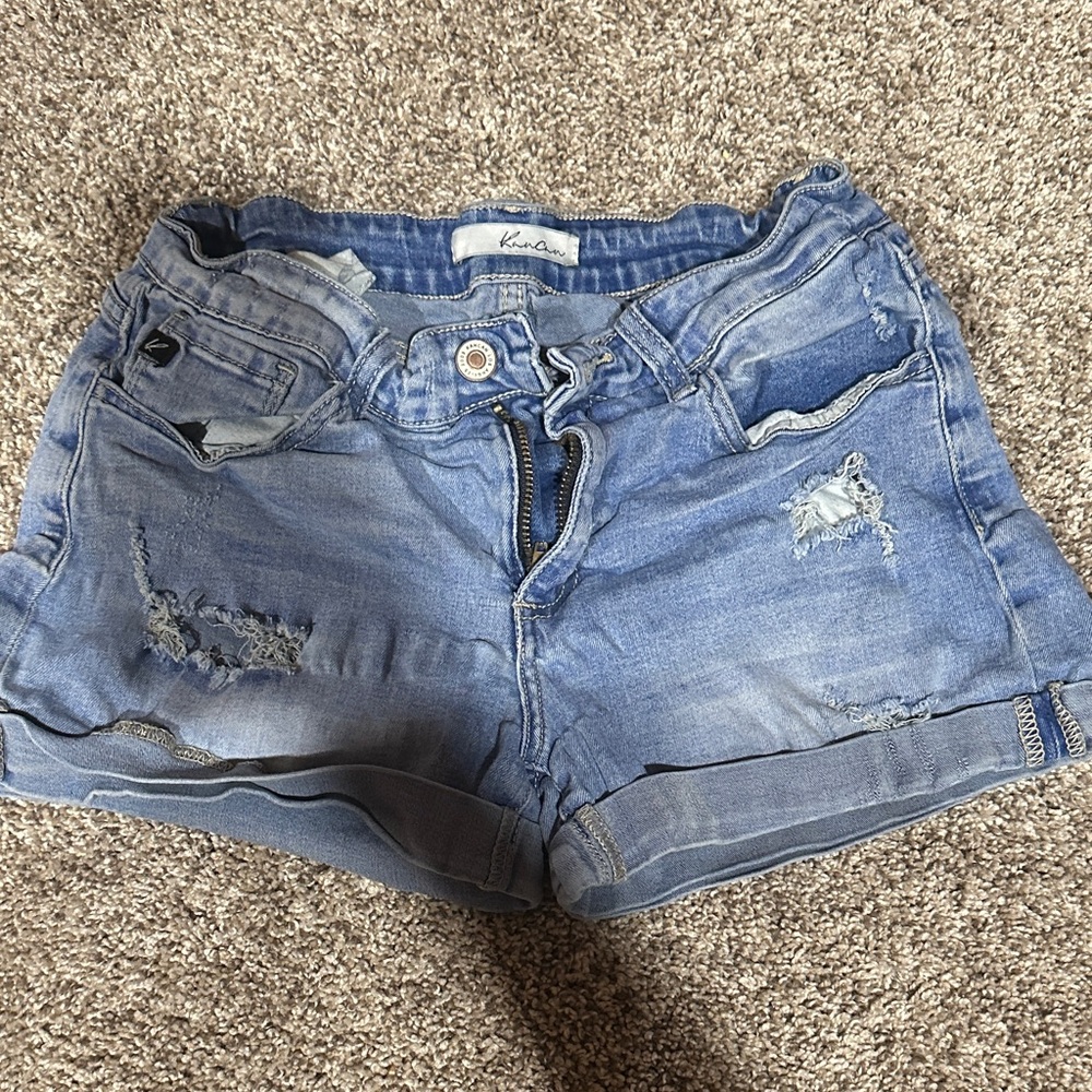 Marshalls Blue Distressed Jean Shorts